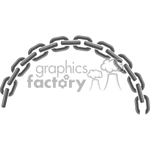 300x300 Royalty Free Half Circle Chain Link Vector 403302 Vector Clip Art