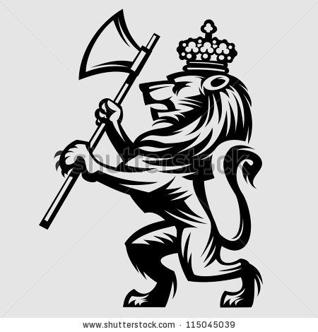 450x470 Heraldic Lion