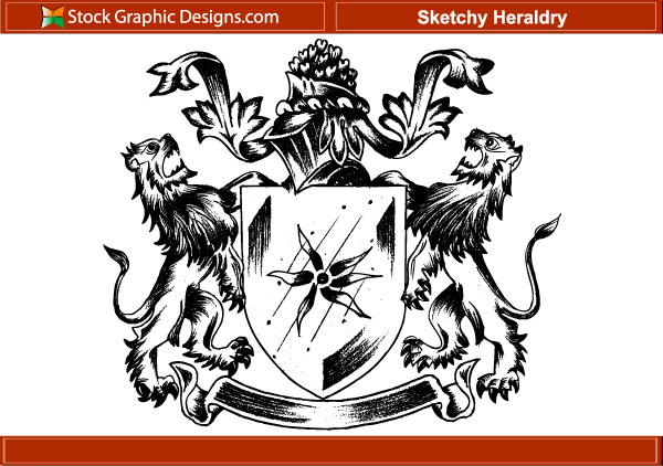 600x422 Free, Vintage Vector, Medieval Heraldry Graphics