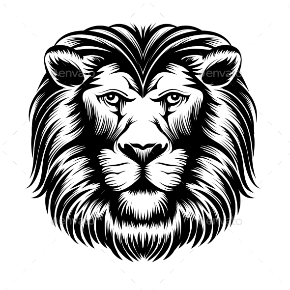 590x590 Lion Head Vector By Neyro2008 Graphicriver
