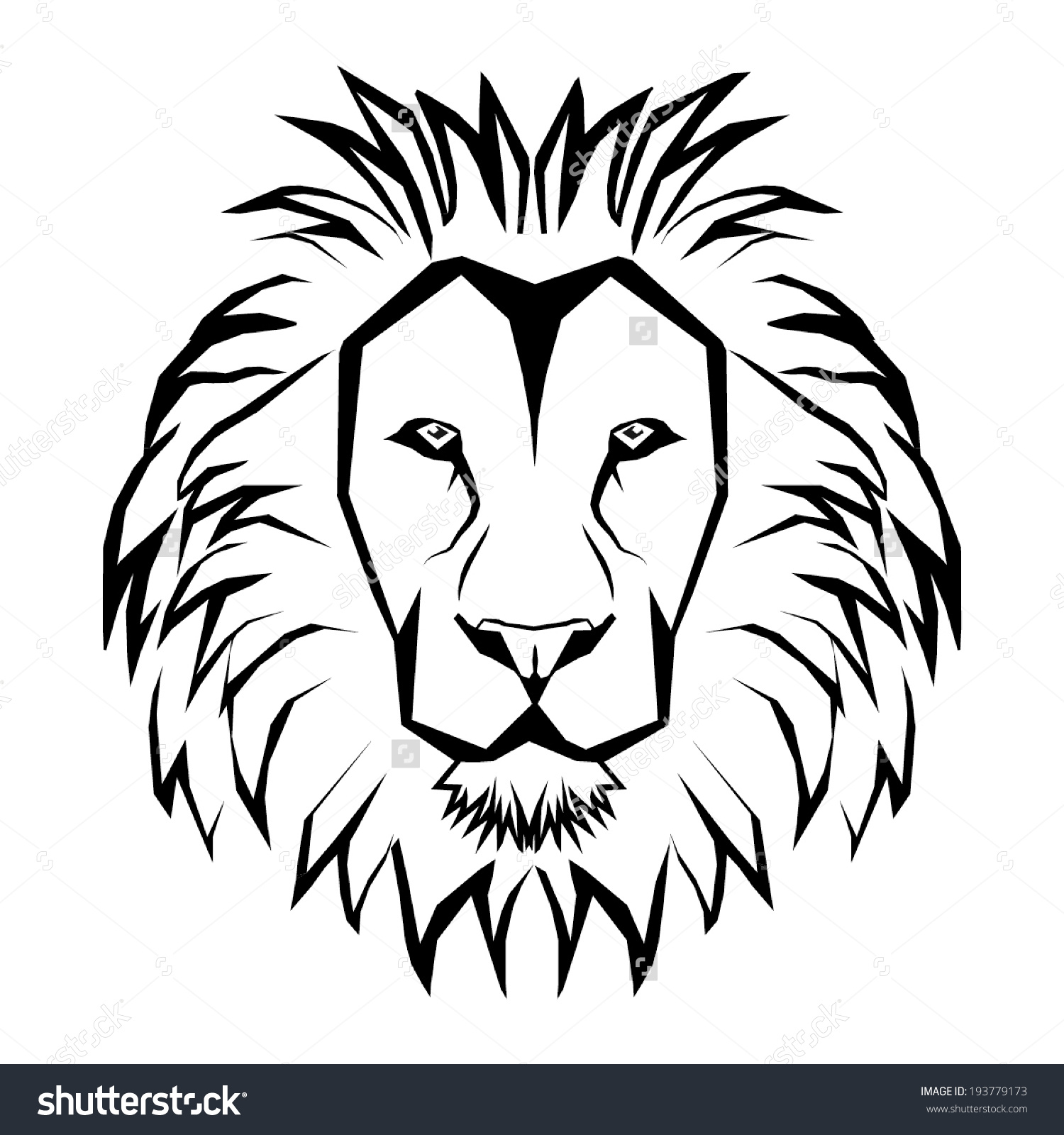 1500x1600 Lion Clipart Face Outline