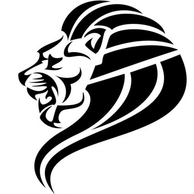 626x626 Black Lion Head Vector Image Vector Free Download