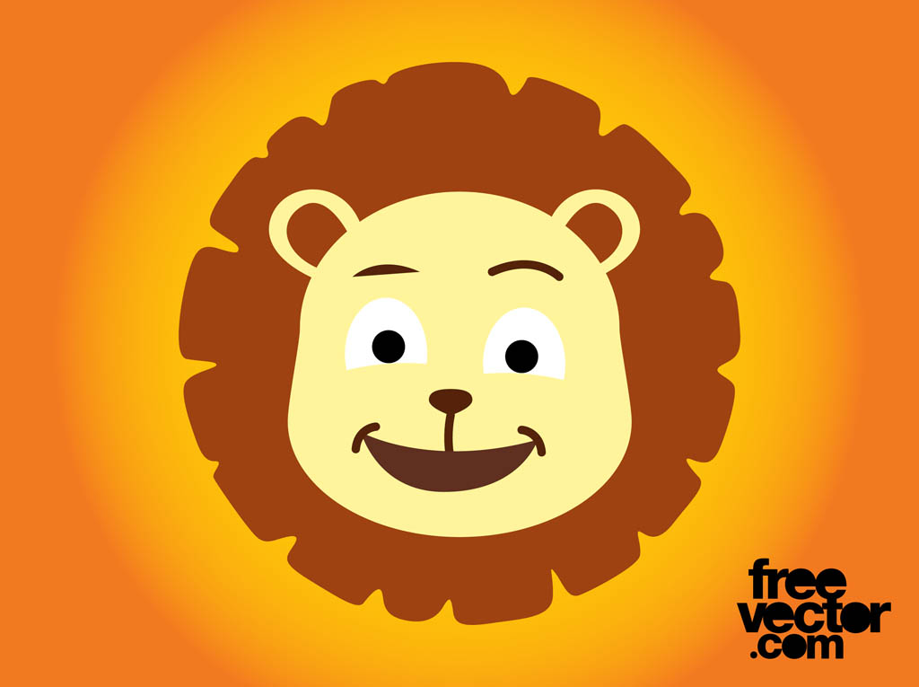 1024x765 Cartoon Lion Head Vector Art Amp Graphics