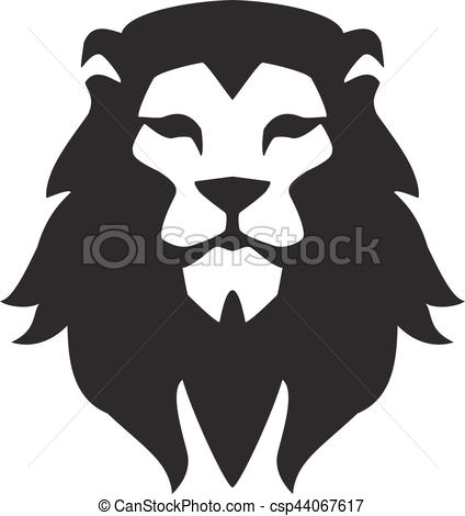 424x470 Lion Head Logo Template. Animal Wild Cat Face Graphic Sign. Pride