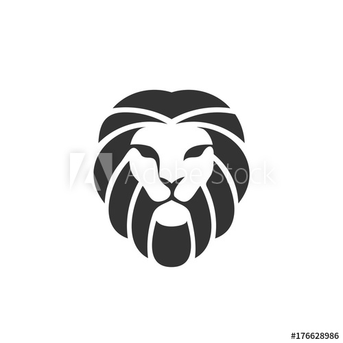 500x500 Lion Head Logo Vector
