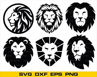 340x270 Lion Head Clipart Etsy