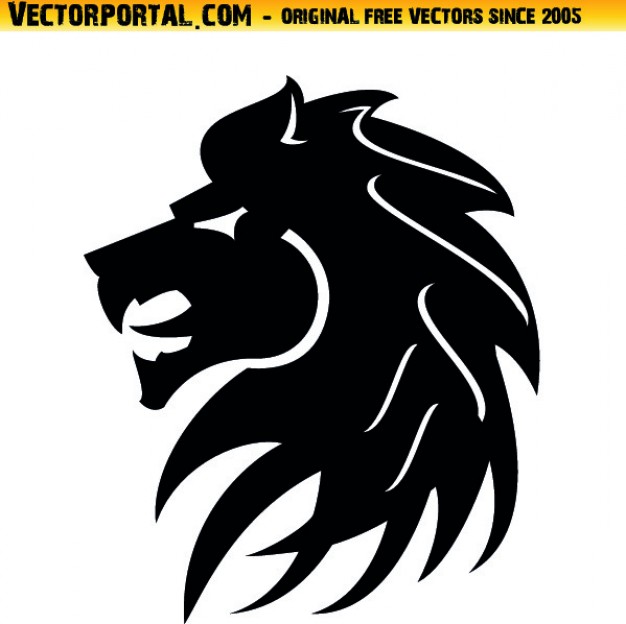 626x624 Lion Head Tribal Style Icon Vector Vector Free Download
