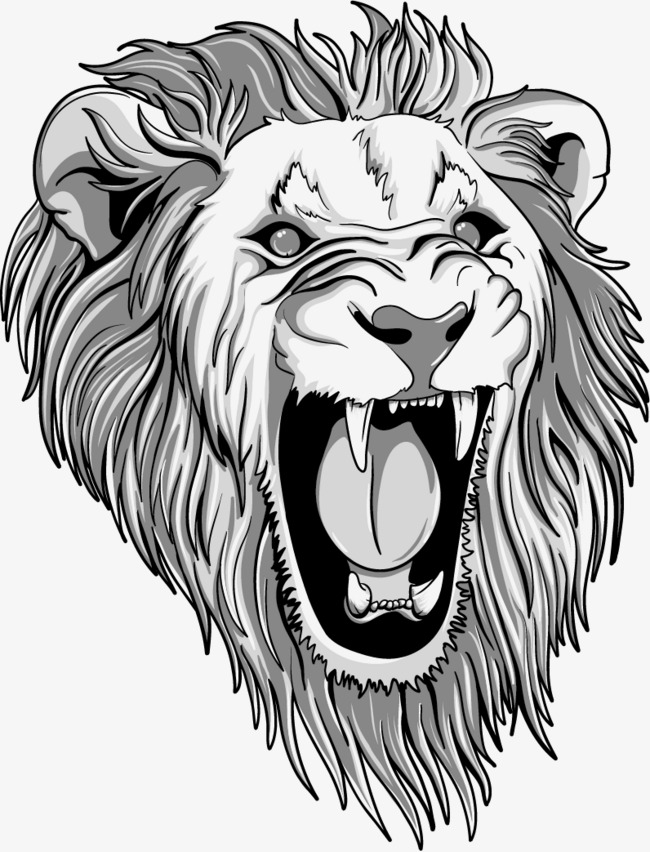 650x852 Vector Painted Lion Head, Lion Clipart, Head Clipart, Vector Png