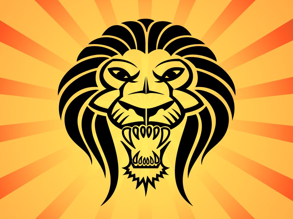 1024x765 Lion Head Vector Vector Art Amp Graphics