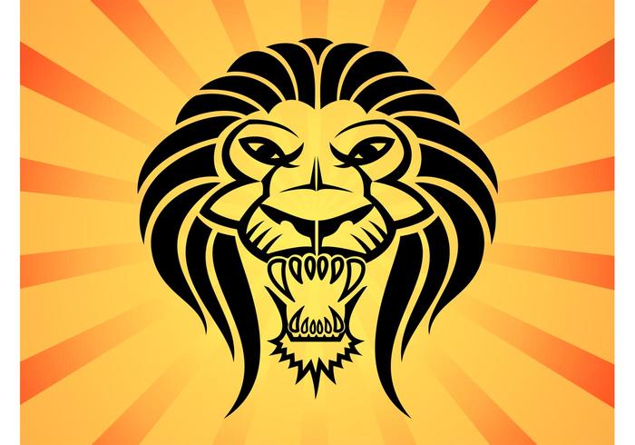 700x490 Lion Head Vector