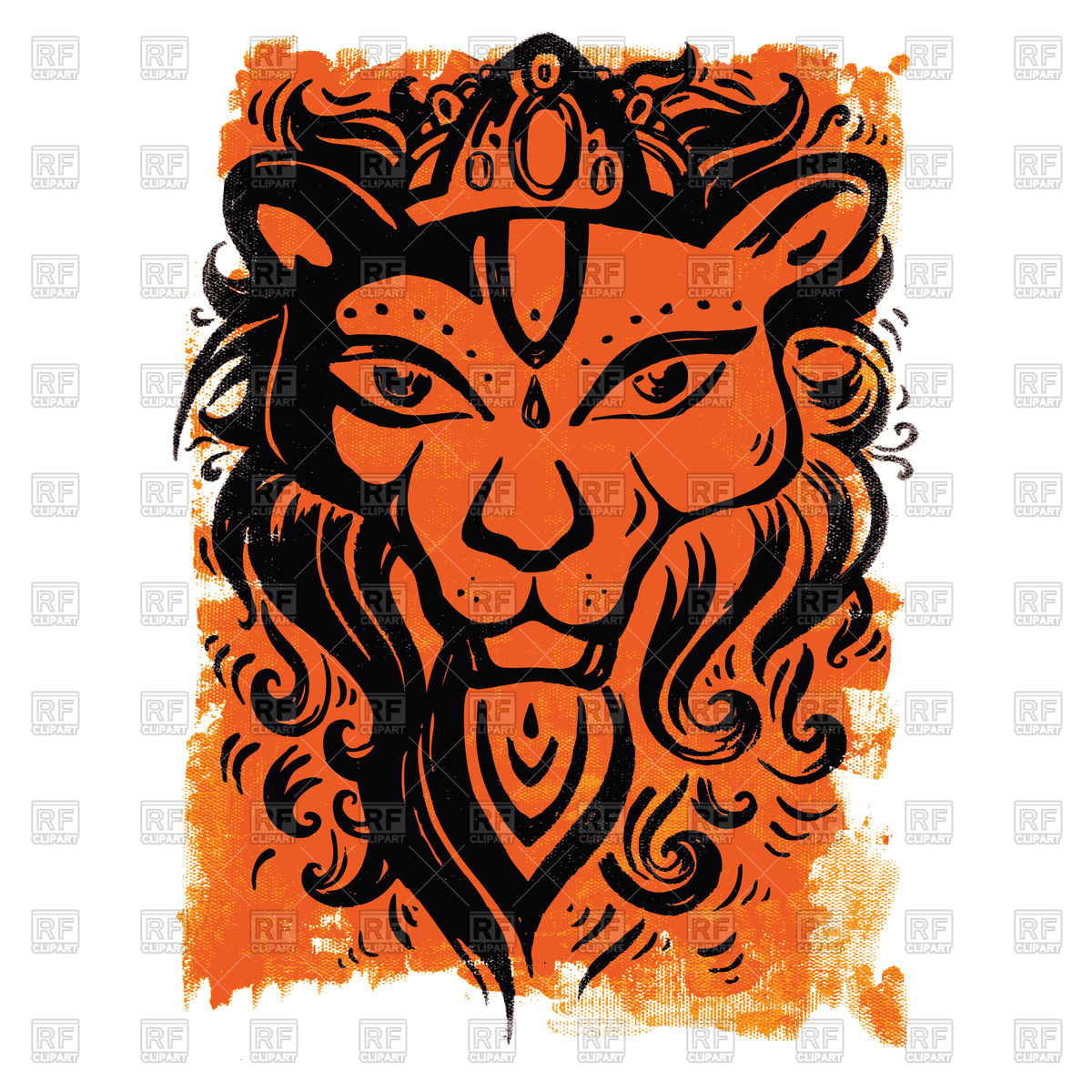 1200x1200 Lion Head With Crown