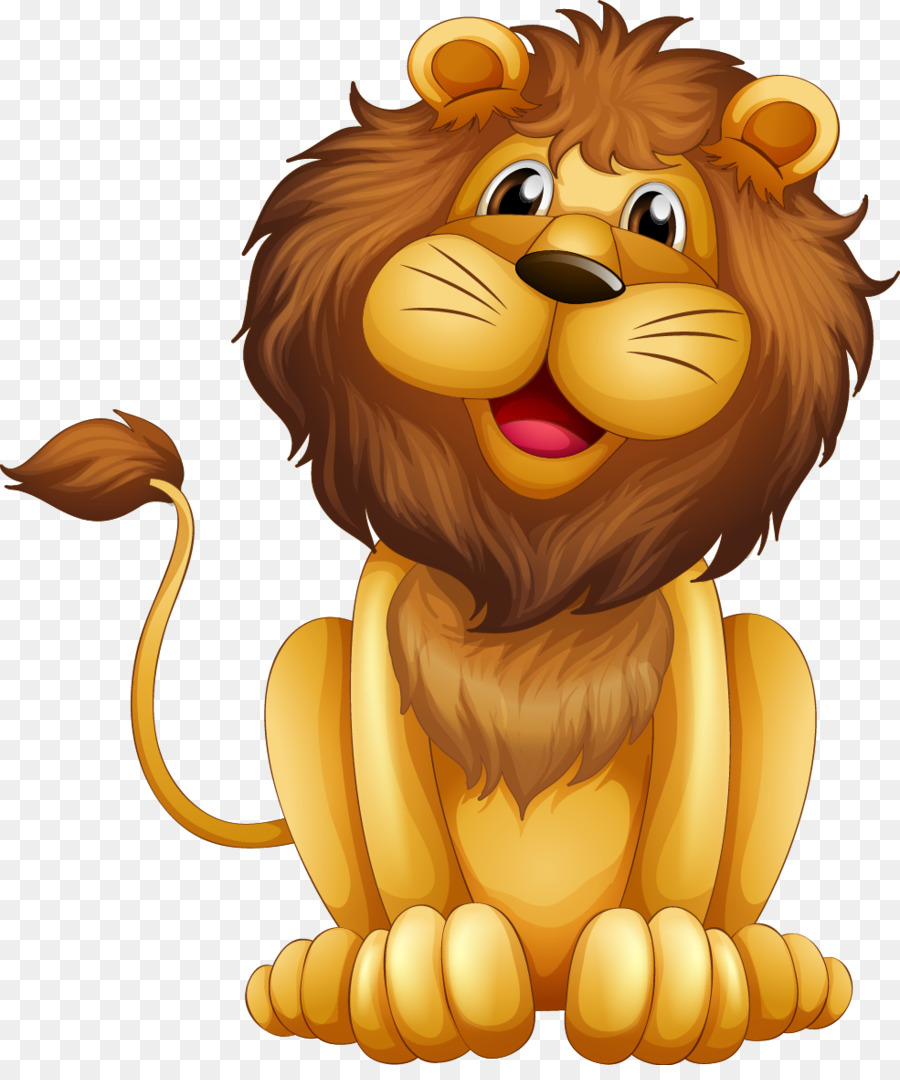 900x1080 Lion Cartoon Illustration