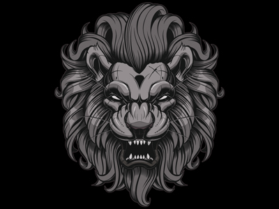 400x300 Apex Predator Lion Vector Illustration By Jared Mirabile