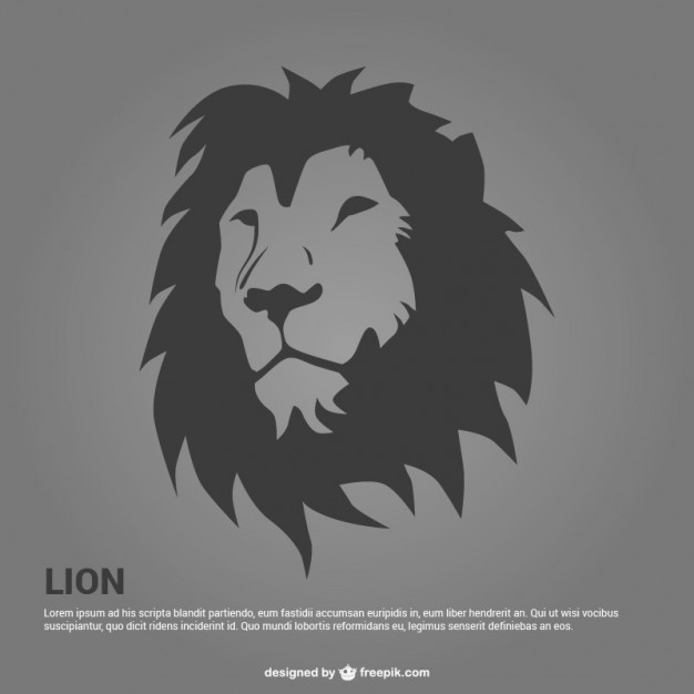 626x626 Lion Portrait Illustration Vector Free Download