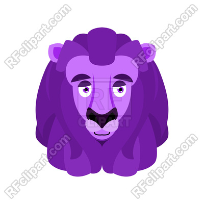 400x400 Purple Lion Illustration Vector Image Vector Artwork Of Plants