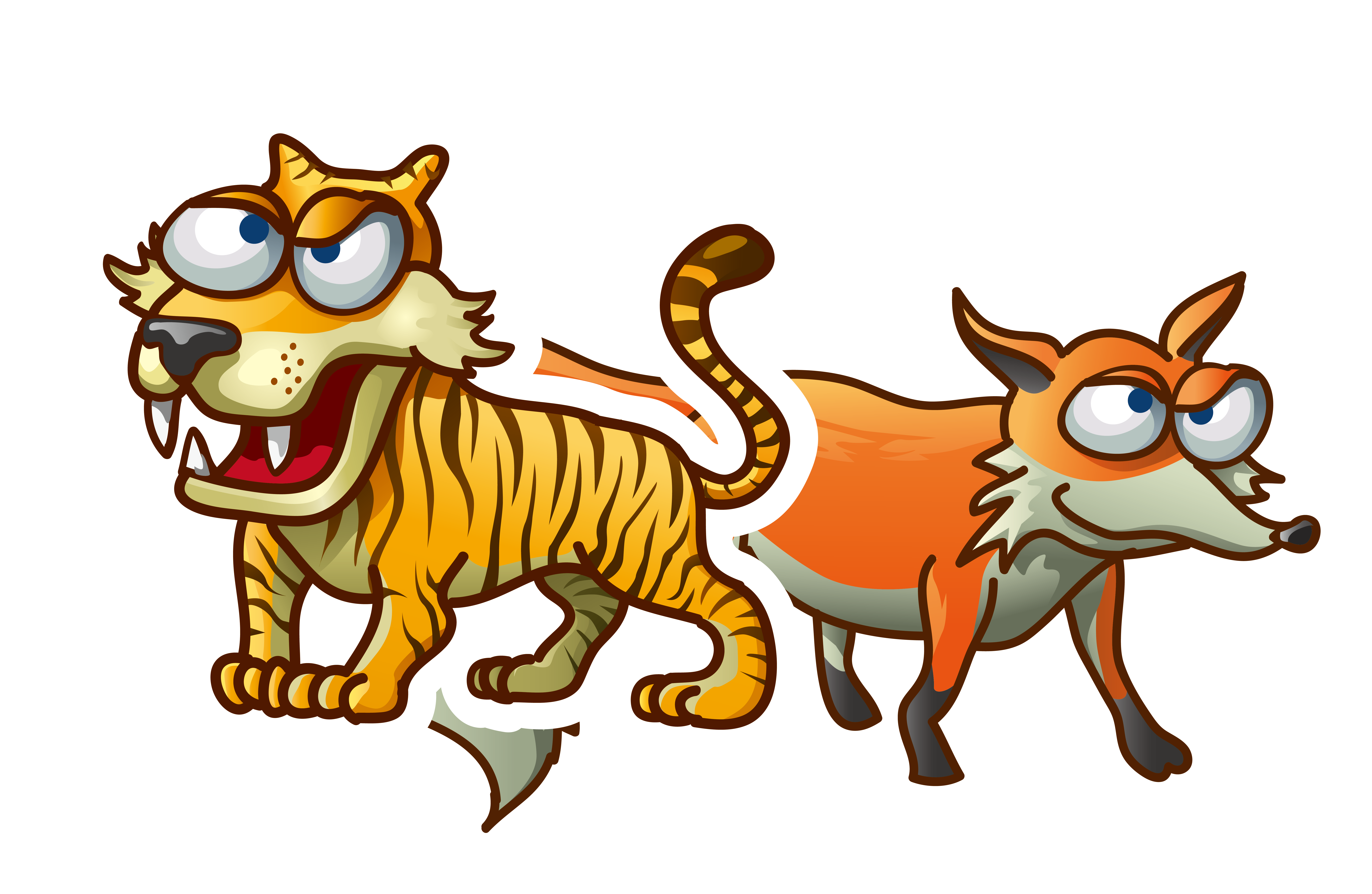 7823x5099 Tiger Cat Lion Illustration