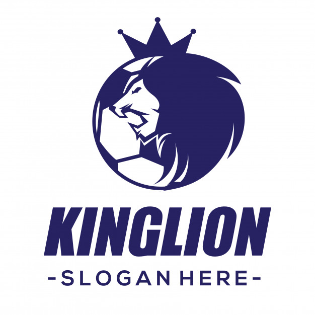 626x626 King Lion Football Logo Vector Premium Download