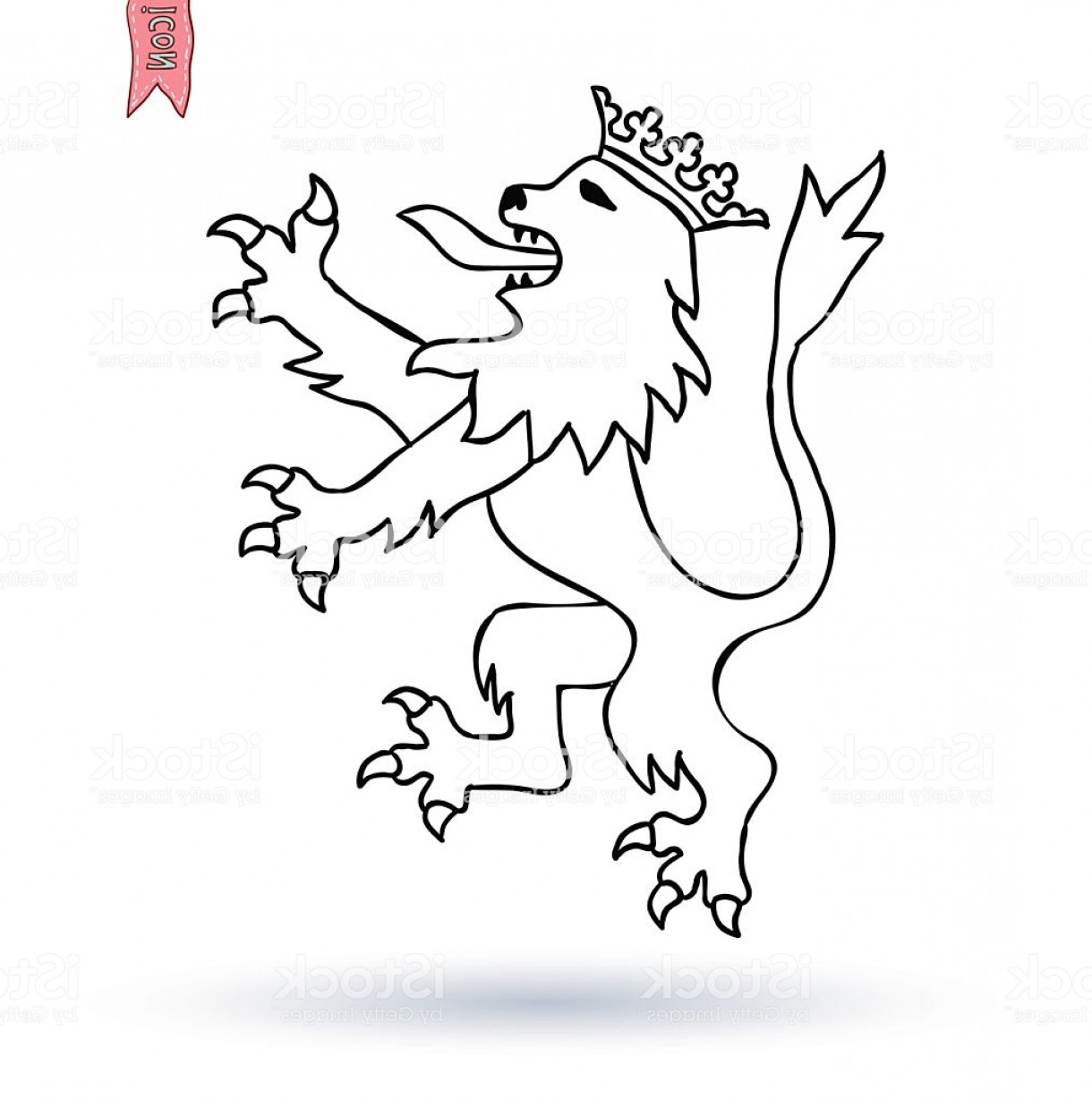 1220x1228 Royal Lion King Vector Coat Of Arms Gm Shopatcloth