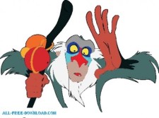 225x167 The Lion King Rafiki007 Free Vector 4vector