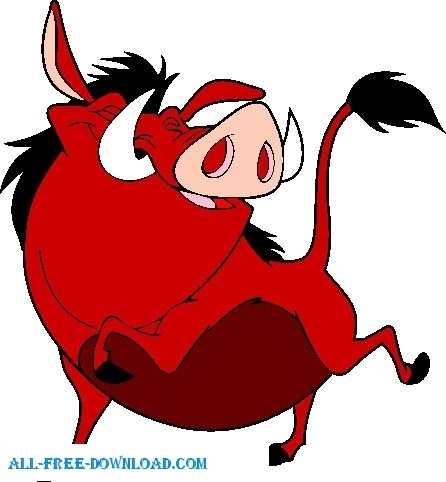 446x482 The Lion King Pumbaa001 Free Vector In Encapsulated Postscript Eps