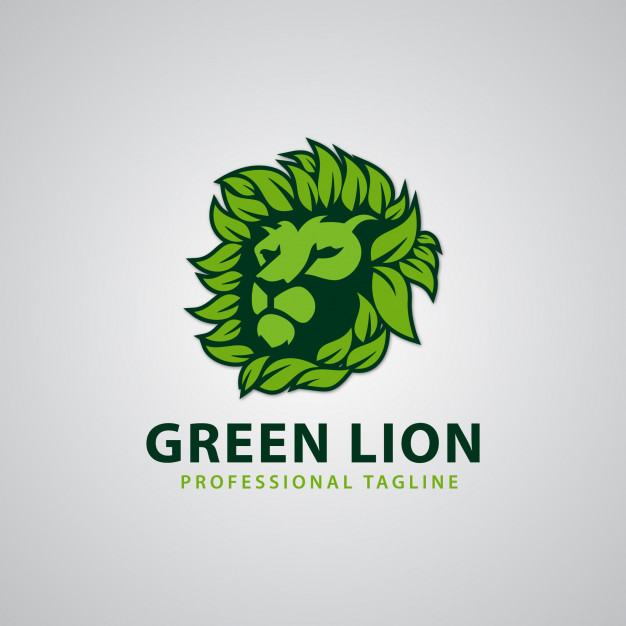626x626 Green Lion Logo Vector Premium Download