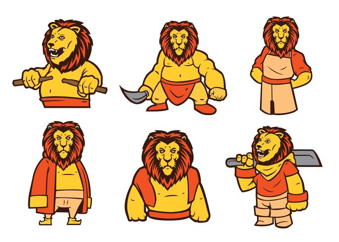 686x490 Lion Mascot Vector