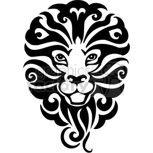 300x300 Royalty Free Tribal Lion Mascot 385454 Vector Clip Art Image