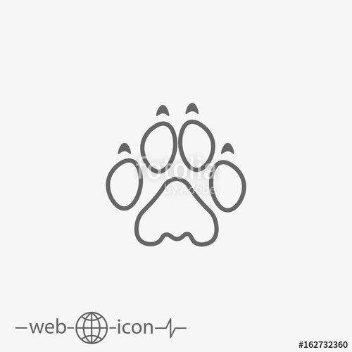 500x500 Lion Paw Print Stock Image And Royalty Free Vector Files On
