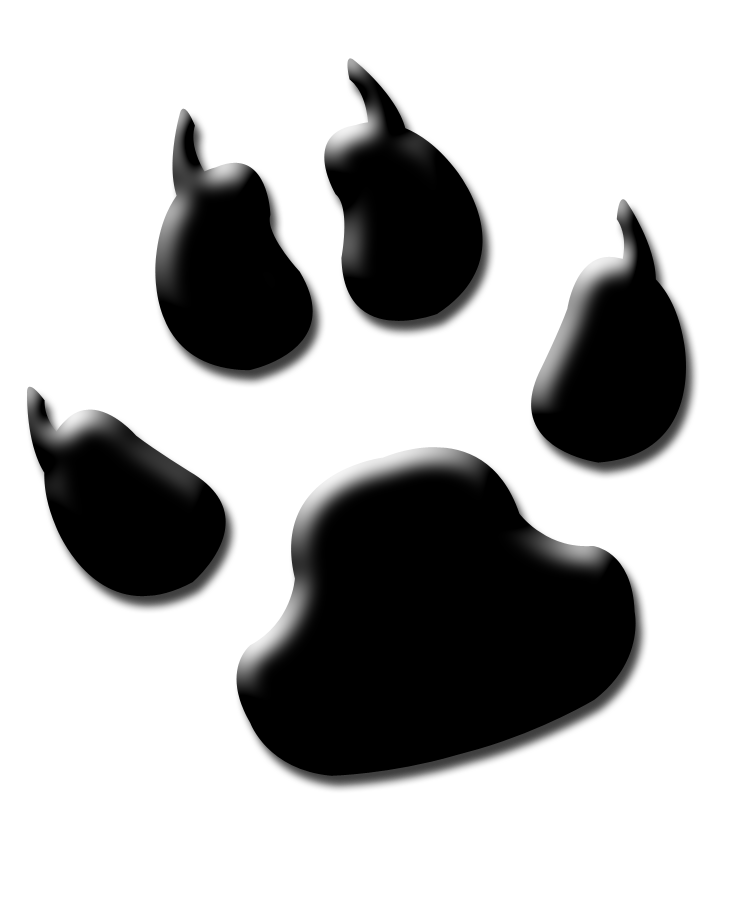 735x900 Dog Paws Clipart Black And White Stock