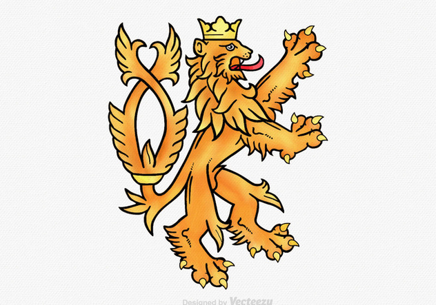 632x443 Free Lion Rampant Vector Illustration Free Vector Download 395119