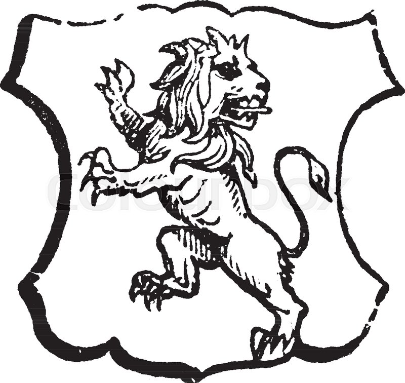 800x756 Lion Rampant Regardant Is An Animal Looking Towards The Sinister