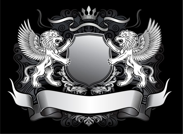 600x441 Lion Shield Vector 1 Free Vector In Encapsulated Postscript Eps