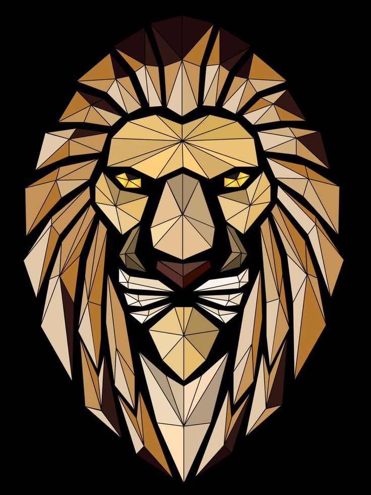 736x982 Abstract Lion Vector Art Vectorart