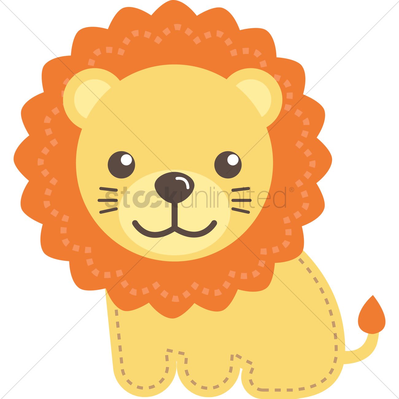 1300x1300 Free Lion Vector Image