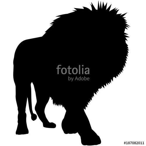 500x500 Lion Silhouette Vector Graphics Stock Image And Royalty Free