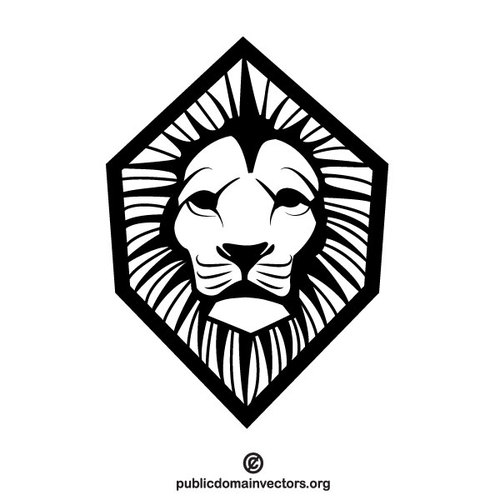 500x500 Lion Stencil Vector Graphics Public Domain Vectors