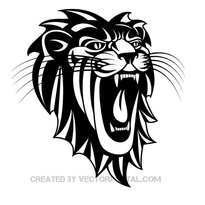 660x660 Roaring Lion Vector Graphics. Shkatulka Zagotovki
