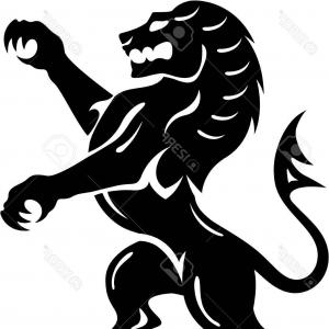 300x300 Photostock Vector Vintage Royal Beast Lion Vector Illustration