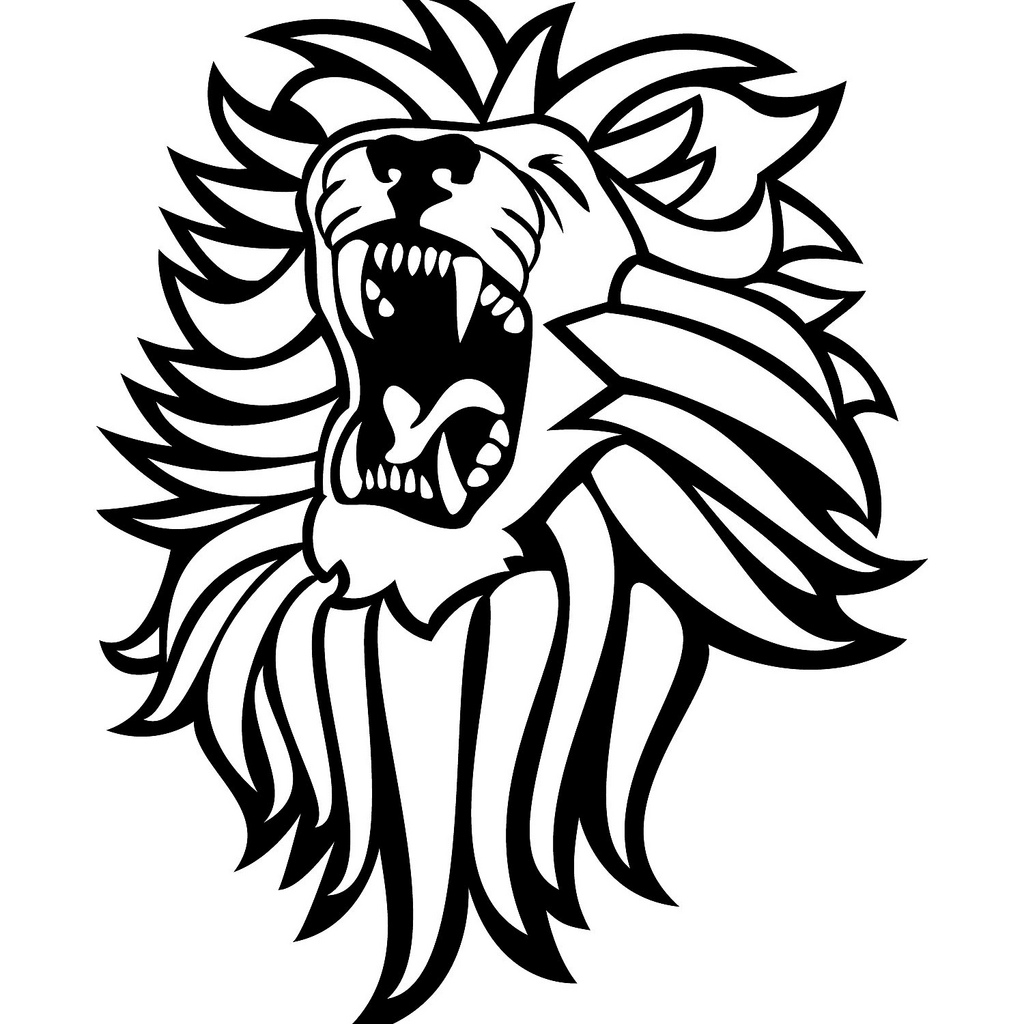 1024x1024 Roaring Lion Vector Image If You Want To Use This Image