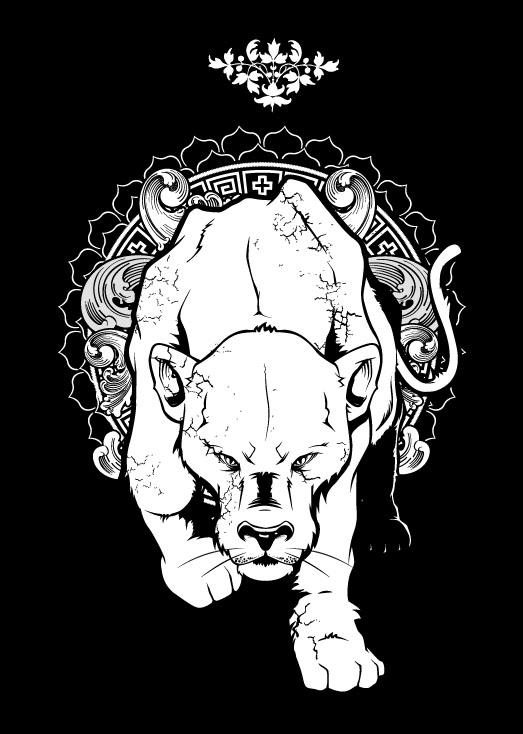 523x734 Lioness Vector Art By Biancazcurze