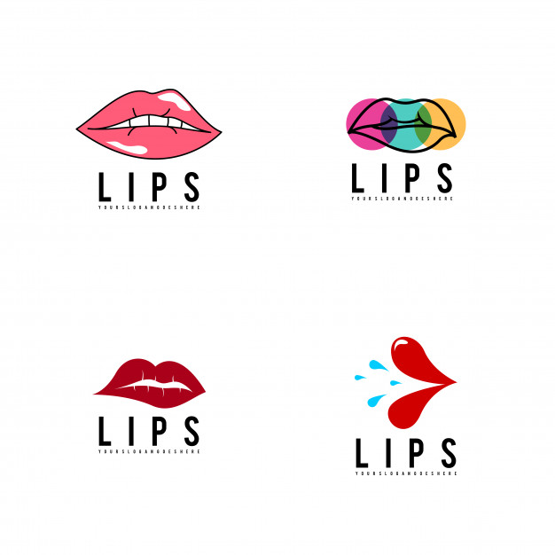 626x626 Lips Logo Set Vector Vector Premium Download