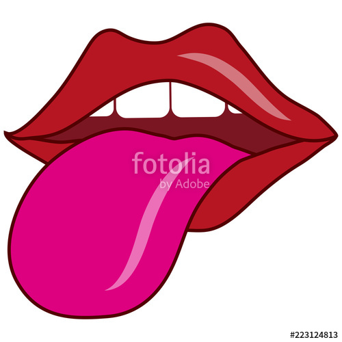 500x500 Lips, Vector Smile, Kiss Concept, Sexy Lips, Open Mouth, Tongue
