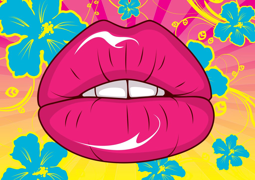 1024x724 Sexy Lips Vector Vector Art Amp Graphics