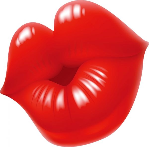 600x591 Red Lips Vector Graphics Collection My Free Photoshop World