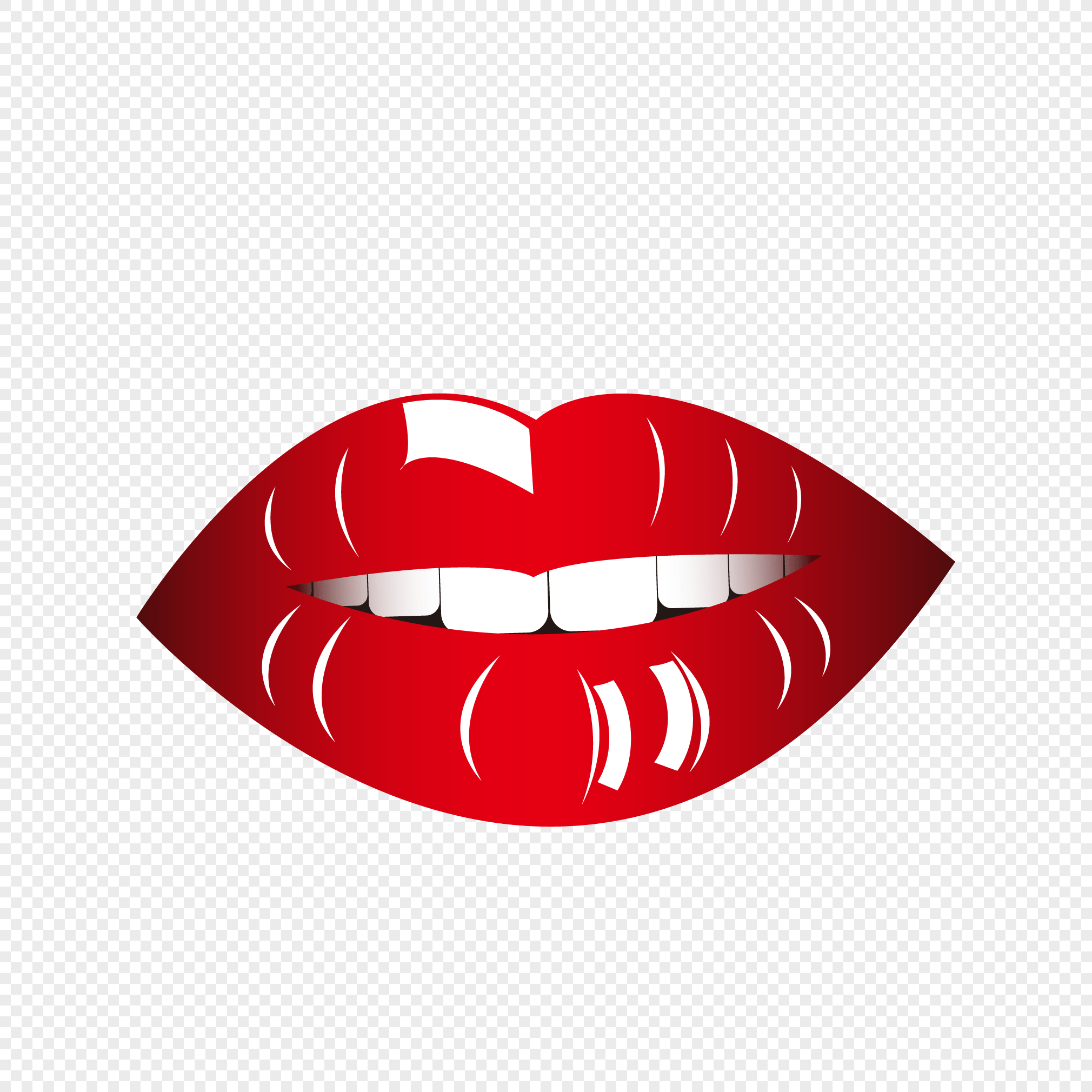 2020x2020 Cartoon Red Lips Vector Material Png Image Picture Free Download