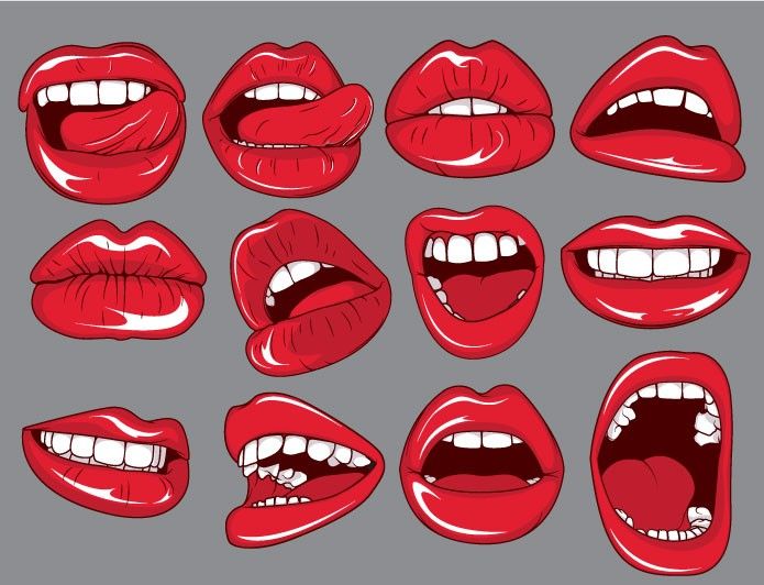 695x532 Lips Vector Pack 2 Vector Lips Royalty Free Lips Vector