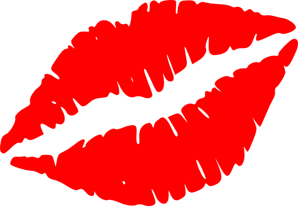 600x416 Red Lips Vector Clip Art