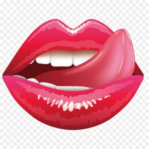 300x300 Cheerful Smile Red Lips And White Teeth Vector Clipart Lazttweet
