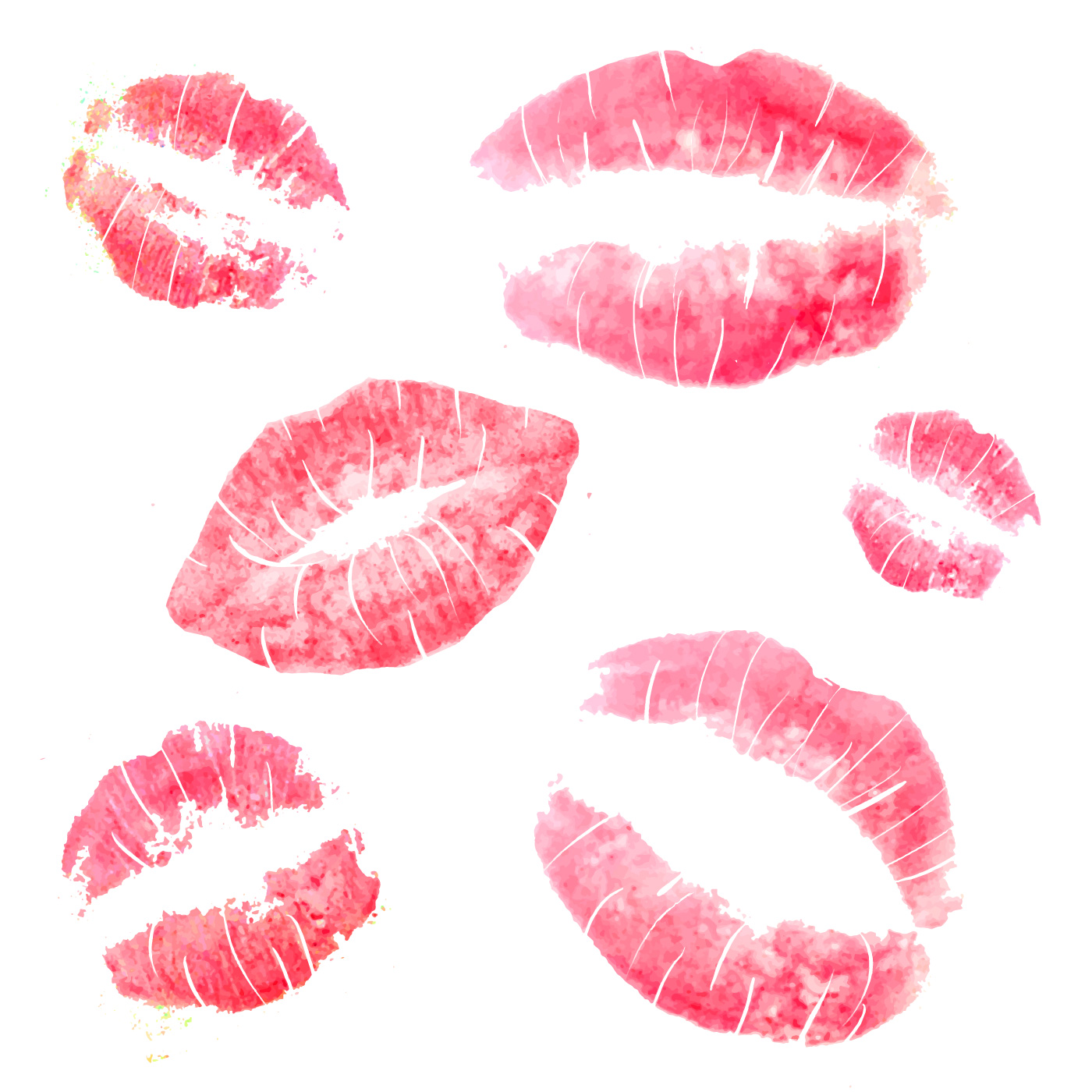 1400x1400 Lipstick Kiss Vector