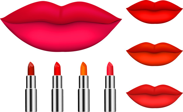 600x367 Lipstick Kiss Vector Free Download